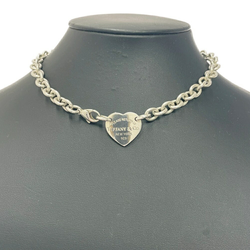 TIFFANY Co Silver Return to Tiffany Heart Necklace bag